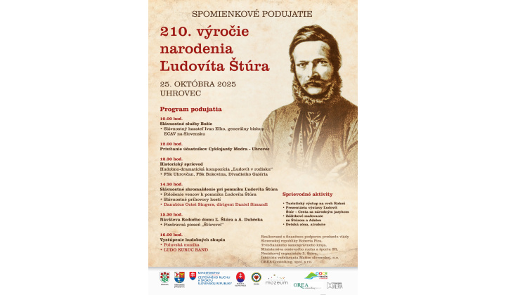 25.10.2025 UHROVEC - 210.výročie narodenia Ľ.Štúra