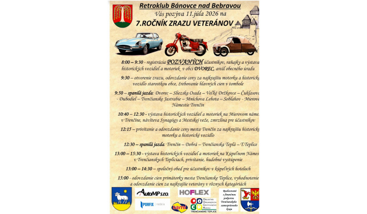 7.ročník zrazu veteránov 11.7.2026