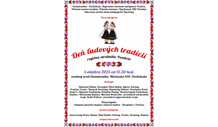 Deň ľudových tradícií 4.10.2025 