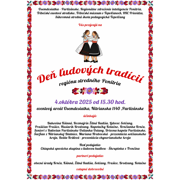 Deň ľudových tradícií 4.10.2025 