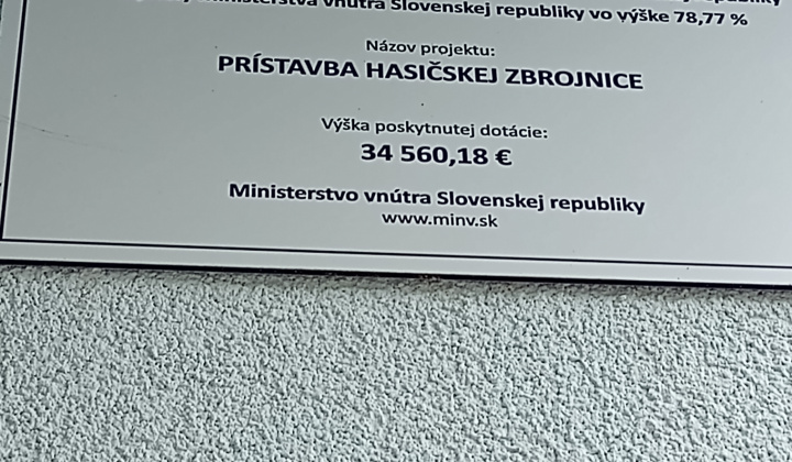 Prístavba hasičskej zbrojnice