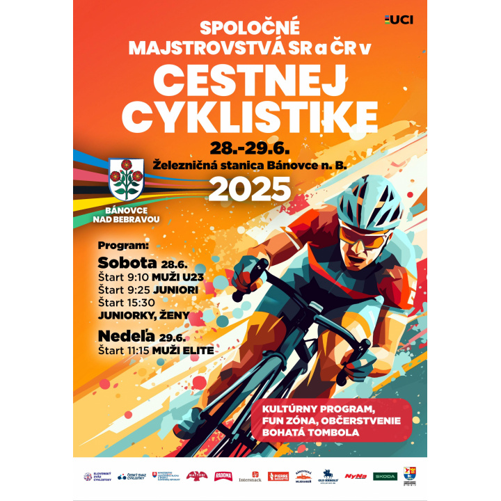 Majstrovstvá SR a ČR v cestnej cyklistike 28.-29.6.2025