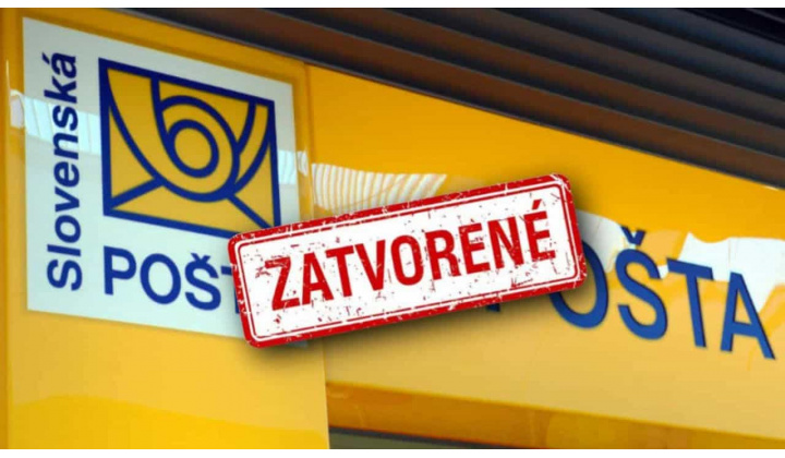 Oznam o ukončení prevádzky Pošty Veľké Chlievany od 01.08.2026