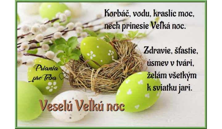 Požehnané veľkonočné sviatky