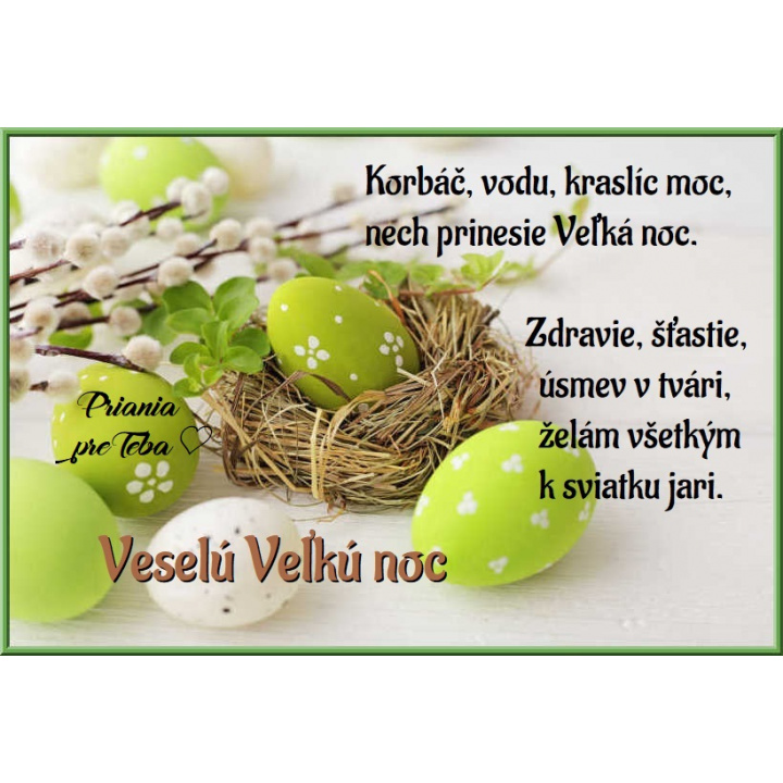 Požehnané veľkonočné sviatky