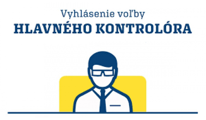 Vyhlásenie voľby hlavného kontrolóra - 2025