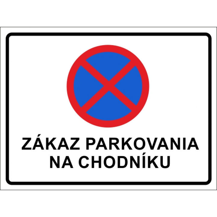 Zákaz parkovania na chodníkoch